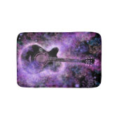 Paarse Bath Mat met Guitar Musical Modern Design (Voorkant)
