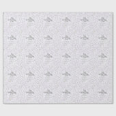 Paarse Batty, Stars & Moons Spooky Schattige Cadeaupapier (Vlak)