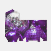 Paarse Baubles gunstige kist Bedankdoosjes (Uitgevouwen)