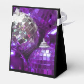 Paarse Baubles in zwarte doos Bedankdoosjes (Achterkant)