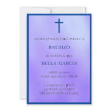 Paarse Bautizo Invitación/Baptisme Uitnodiging