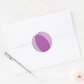Paarse Beach Ball Sticker (Envelop)