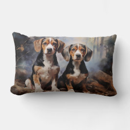 Paarse beagle kussen