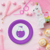 Paarse Beaker Science Party Papieren Bordje (Feest)