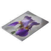 Paarse bebaarde iris notitieboek (Linkerzijde)