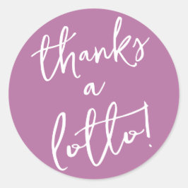 Paarse Bedankt bij Lotto Sticker Loterijbiljet Fav