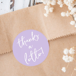 Paarse Bedankt een Lotto Sticker Loterijbiljet Fav