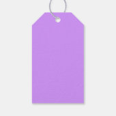 Paarse bedankt voor de bruiloft met grijze duif cadeaulabel (Achterkant)