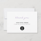 Paarse bedrijven Bedankt Logo Social Media (Voorkant)