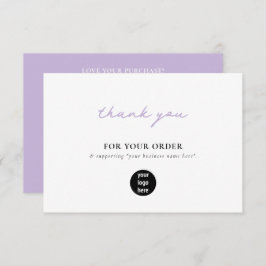 Paarse bedrijven Bedankt Logo Social Media