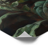 Paarse Bee Balm Flowers Art Print Poster (Hoek)