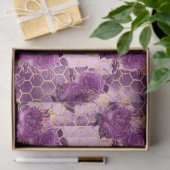 Paarse Bee-serie ontwerp 6 Tissuepapier (Geschenk)