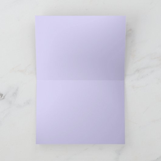 Paarse Beer Silhouet Wenskaart Kaart (Binnen)