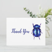 Paarse Beetle Bedankkaart (Staand voorkant)