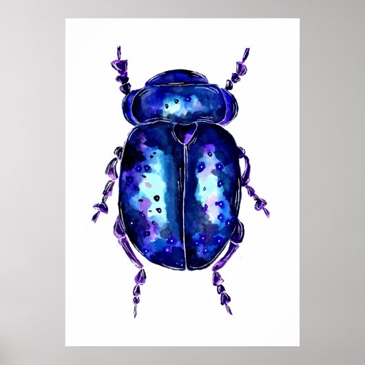 Paarse Beetle Poster (Voorkant)