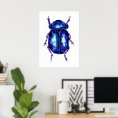Paarse Beetle Poster (Thuiskantoor)