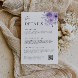 Paarse behuizing Kaart-de Details Sjabloon Kaart