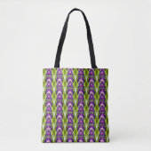 Paarse beien Abstracte Natuur kunstpatroon Tote Bag (Voorkant)