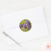 Paarse Bell Buds Flower Sticker (Envelop)