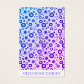 Paarse belletjes die Ketting juwelen vertonen Visitekaartje (Voorkant)