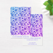 Paarse belletjes die Ketting juwelen vertonen Visitekaartje (Bureau)