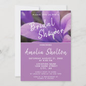 Paarse Bellflower Floral Vrijgezellenfeest Kaart (Voorkant)