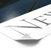 Paarse berg contrasteert New England Foto Afdruk (Hoek)