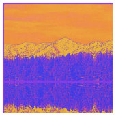 Paarse berg majestueuze stof (Close Up)