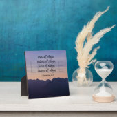 Paarse bergen Christelijke Startplaat Fotoplaat (Insitu)