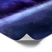 Paarse bergen in Alaska | Landschapsverf Poster (Hoek)