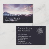 *~* Paarse bergen Lavender Pink Sky Mandala Visitekaartje (Voorkant / Achterkant)