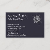 *~* Paarse bergen Lavender Pink Sky Mandala Visitekaartje (Achterkant)