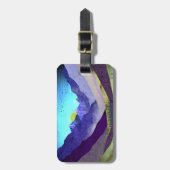 Paarse bergen Majesty Bagagelabel (Voorkant verticaal)