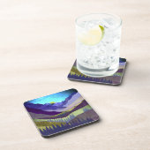 Paarse bergen Majesty Bier Onderzetter (Rechterzijde)