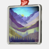 Paarse bergen Majesty Metalen Ornament (Links)