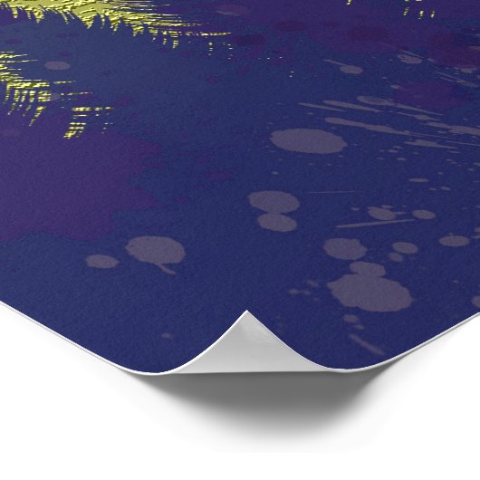 Paarse bergen Majesty Poster (Hoek)