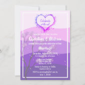Paarse bergen Majesty Simple Wedding Invite Kaart (Voorkant)