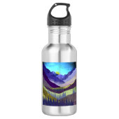 Paarse bergen Majesty Waterfles (Voorkant)