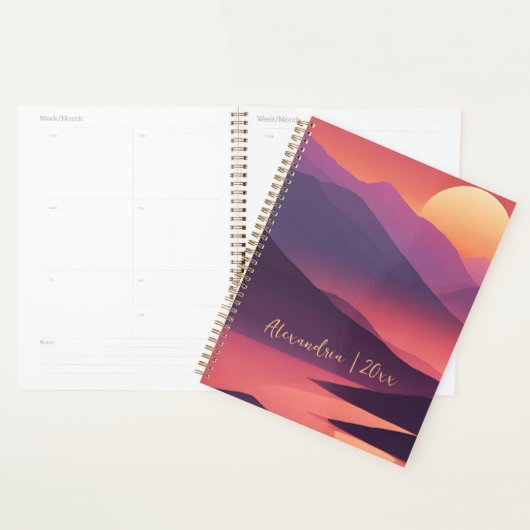Paarse Bergen Planner (Display)