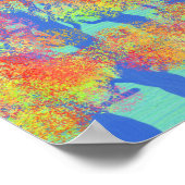 Paarse bergen poster (Hoek)