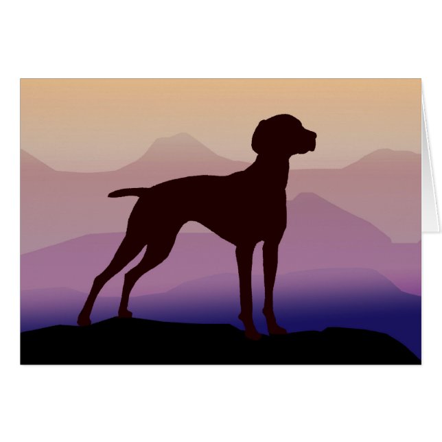 Paarse bergen Vizsla (Voorkant Horizontaal)