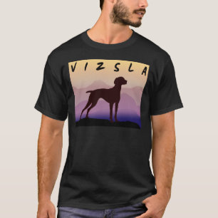 Paarse bergen Vizsla T-shirt