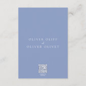 Paarse bergen Weddenschap Wishing Well QR Code Informatiekaartje (Achterkant)