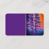 paarse bergmijnen, originele natuur visitekaartje (Voorkant)