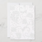 Paarse Berry Wreath en Elegant Damask Afstuderen Kaart (Achterkant)