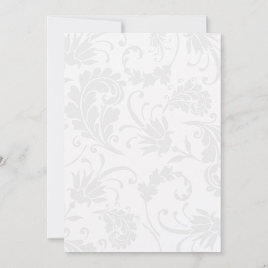 Paarse Berry Wreath en Elegant Damask Afstuderen Kaart (Achterkant)