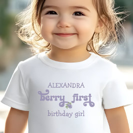 Paarse Bes Eerste Fee Eerste Verjaardag Kinder Shirts