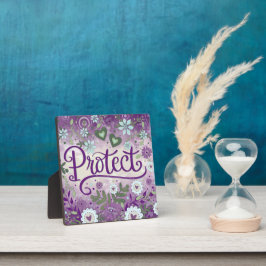  Paarse Bescherm Inspirerend Custom Floral Fotoplaat