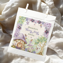 Paarse bessen eerste fee eerste verjaardag bedankzakje