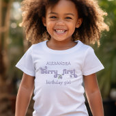 Paarse bessen eerste fee eerste verjaardag kinder shirts